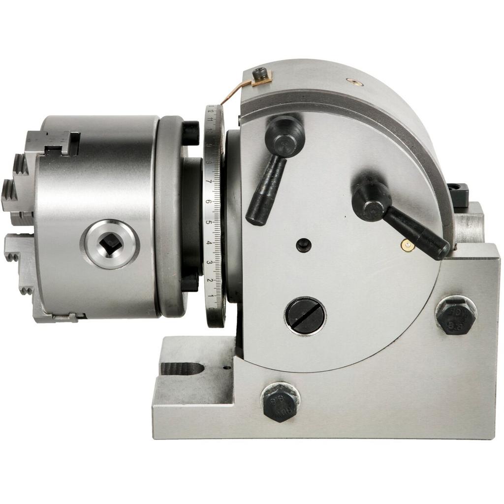 Dividing Head 4 Inch Indexing Head Milling 100MM Semi-Universal Dividing Head 4 Inch 3 jaw Chuck Dividing Head Set with Index Plates and Tailstock for