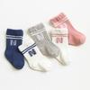 Letter Printed Newborn Stockings Breathable Socks New Mid Length Socks  Toddler
