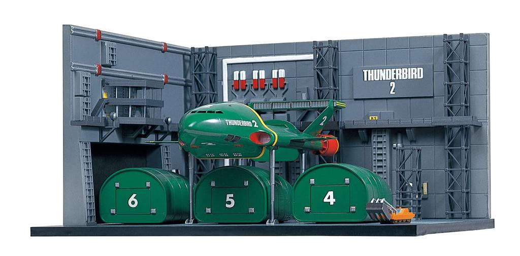 Aoshima Bunka Kyozaisha Thunderbird Thunderbird 2 Container Dock Scale Plastic Model No.10 No. 1/350