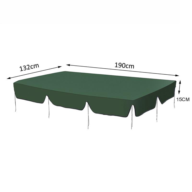 Водонепроницаемый тент для отдыха на открытом воздухе, садовый двор, наружная крышка качелей 190x132 см