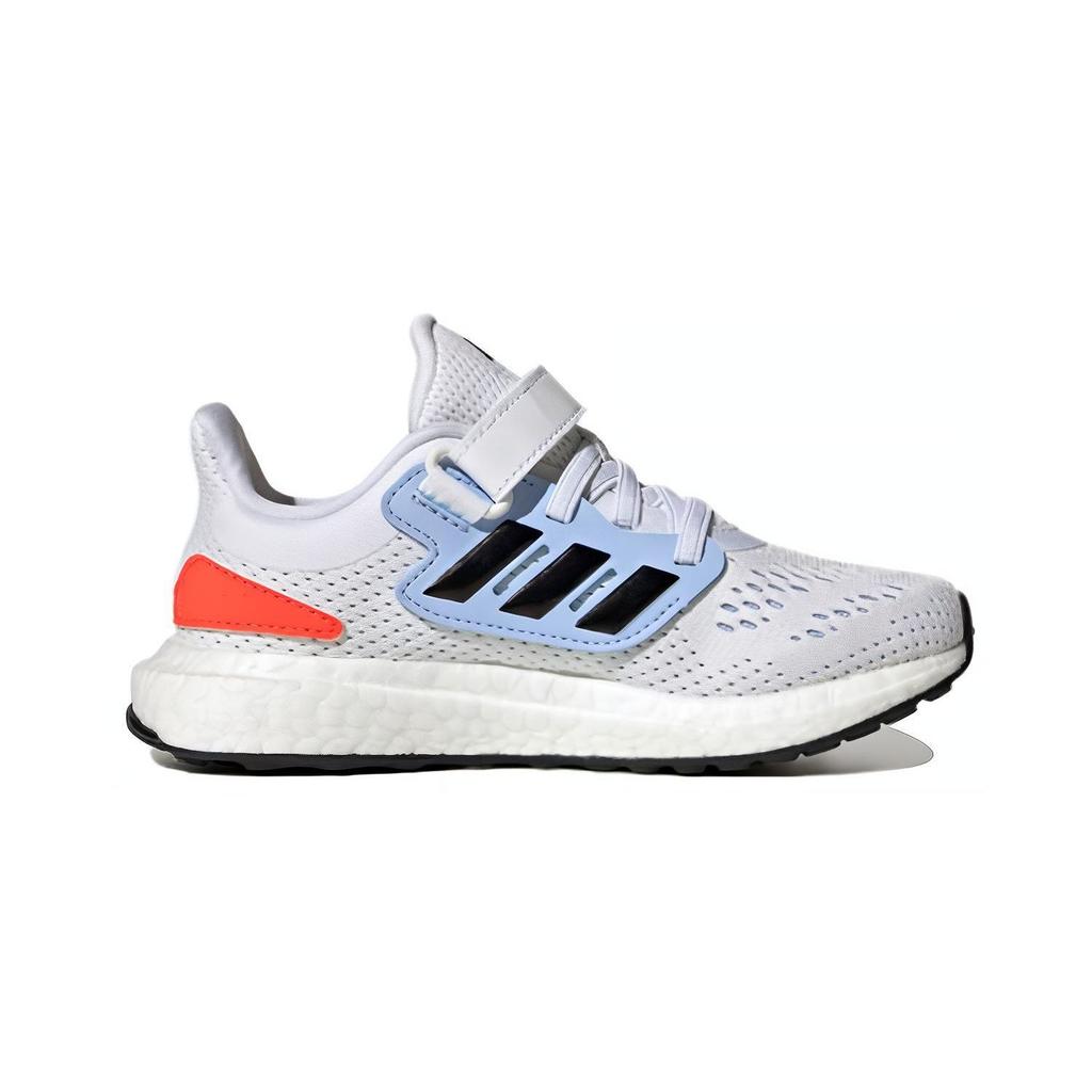 Adidas Pureboost 22 Fabric Comfortable Sports Durable Low-Top Kids Running Shoes Kids Running Shoes White Blue GZ2601