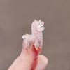 Sweet and Cute Alpaca Anti-light Brooch Female High-end Versatile Accessories Pin High-end Exquisite Corsage