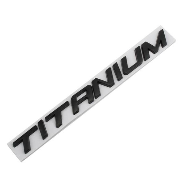 ТИТАНОВЫЙ логотип Эмблема на заднюю крышку багажника автомобиля Хромированный значок Наклейка Декали