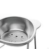 Raised Cat Bowl Dog Water Food Anti Slip 15° Tilted Stable Elevated Pet Feeder with Stand for