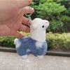 Cherished Mini Alpaca Plush Doll Keychain Colorful Soft Accessory For Bags