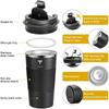 ALQ1 510ml Stainless Steel Coffee Tumbler Thermos Cup Travel Thermal Mug For Tesla Model 3 Model S Model X Y Roadster Car Sticker