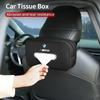 New Car Seatback Tissue Box Armrest Paper Napkin Storage Bag Accessories For BMW X3 X5 M5 M3 E46 E90 E60 F10 E39 F30 E36 G3