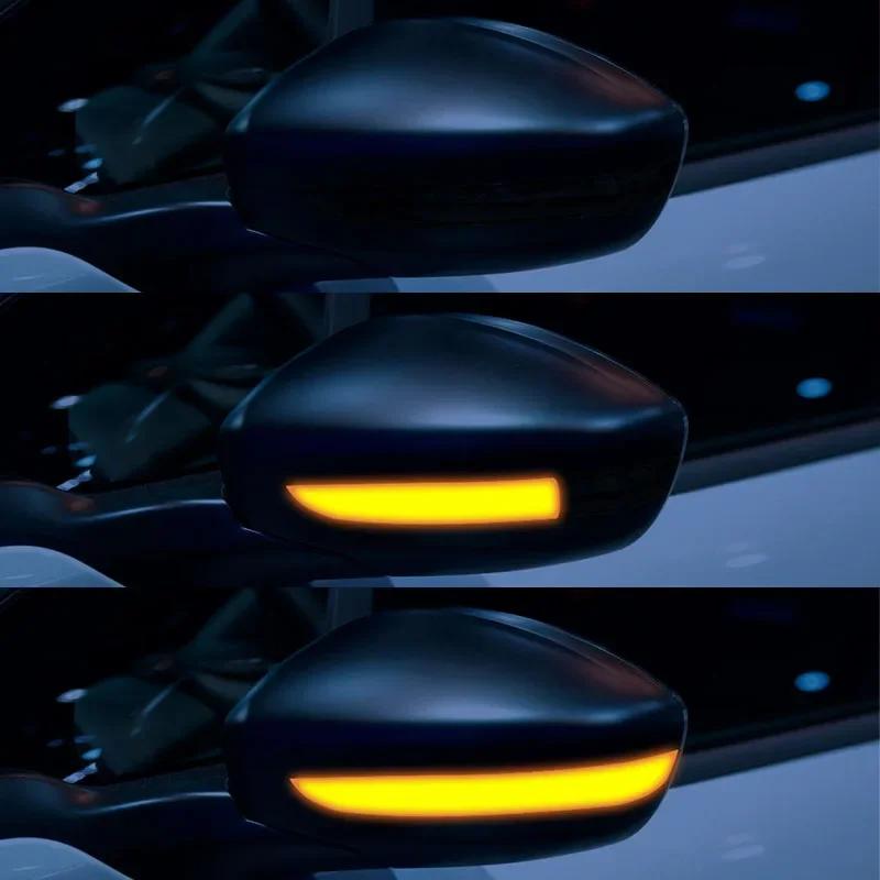 Dynamic LED Side Mirror Blinker Lights Turn Signal Lamps 2PCS For Peugeot 2008 208 2013-2020 For Citroen C3 C4 Cactus 2016-