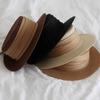 Straw Hat Women's Fashion Elegant Pleated Ribbon Flat-top Sunshade Hat Vacation Travel Sunscreen Hat