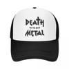 Punk Death To All But Metal Baseball Cap Adjustable Heavy Metal Rock Gift Trucker Hat Sun Protection Snapback Hats Summer Caps