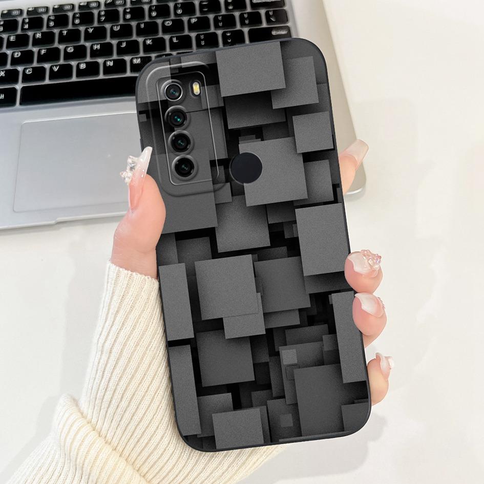 Для Xiaomi Redmi Note 8 8T Чехол Модный Расписной Защита Камеры Квадратный Силиконовый Чехол Мягкая Крышка Для Redmi Note8 Note8T Fundas