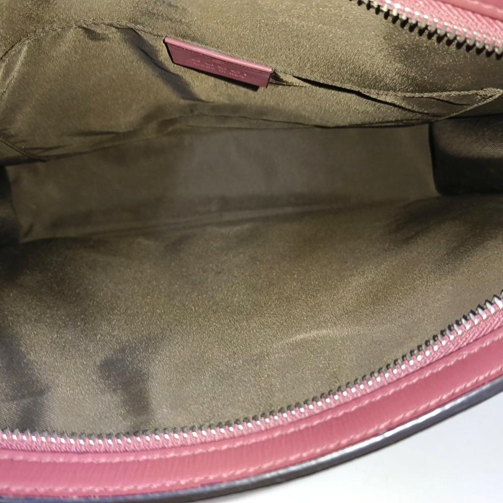 [Pre-Owned] GG Blooms Logo Canvas And Leather Clutch Bag Large - Excellent #1I66GO2