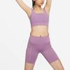 Nike Go Unleashed Series Solid High-Intensity Quick-Dry Mid-Rise Cycling Shorts Women Shorts Dust-Purple DQ5926-536