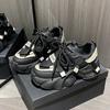Ins Korean Version of the New Dad Shoes for Women 2025 Spring Student Running Sports Thick-soled Heightening Casual Shoes YB2811