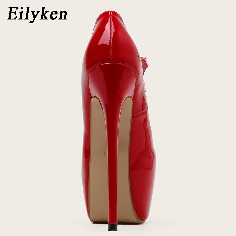 Сексуальные туфли-лодочки на платформе с пряжкой и круглым носком для женщин, туфли-лодочки на очень высоком каблуке для стриптиза, размер 35-42