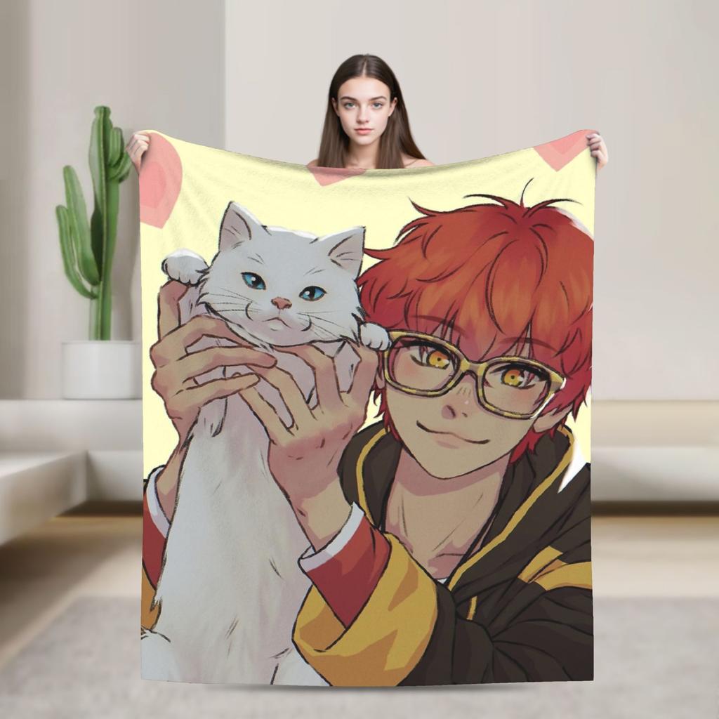 Mystic Messenger Choi Brothers Blanket Travel Office Flannel For Couch Chair Sofa Bed Super Warm Custom DIY Quality Bedspread