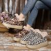 Women Snow Boots Winter New Round Head Leopard Shoes for Women Anti-slip Wear-resistant Ankle Boots Women De Mujer