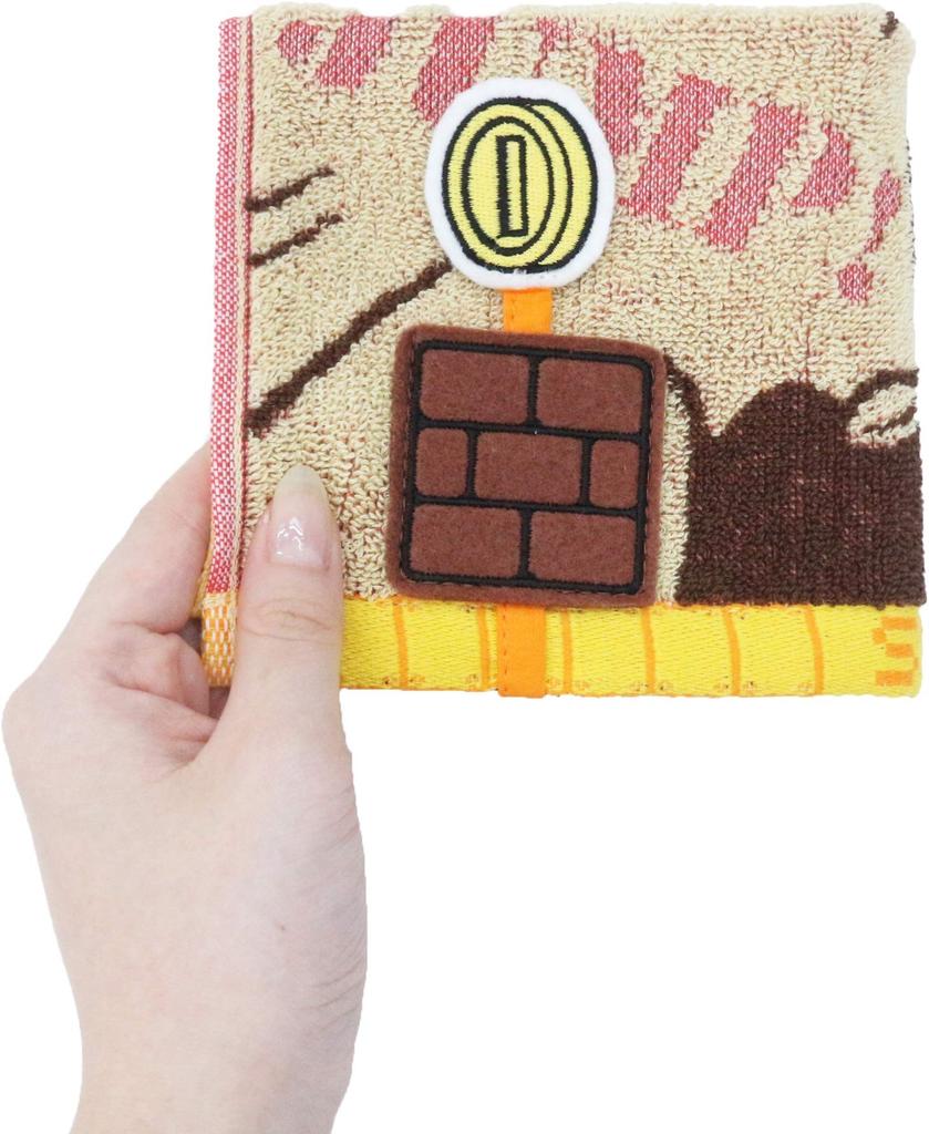 Marushin Mini Nintendo Mario Break 25 X 25cm Towel, Block, 4485007600,