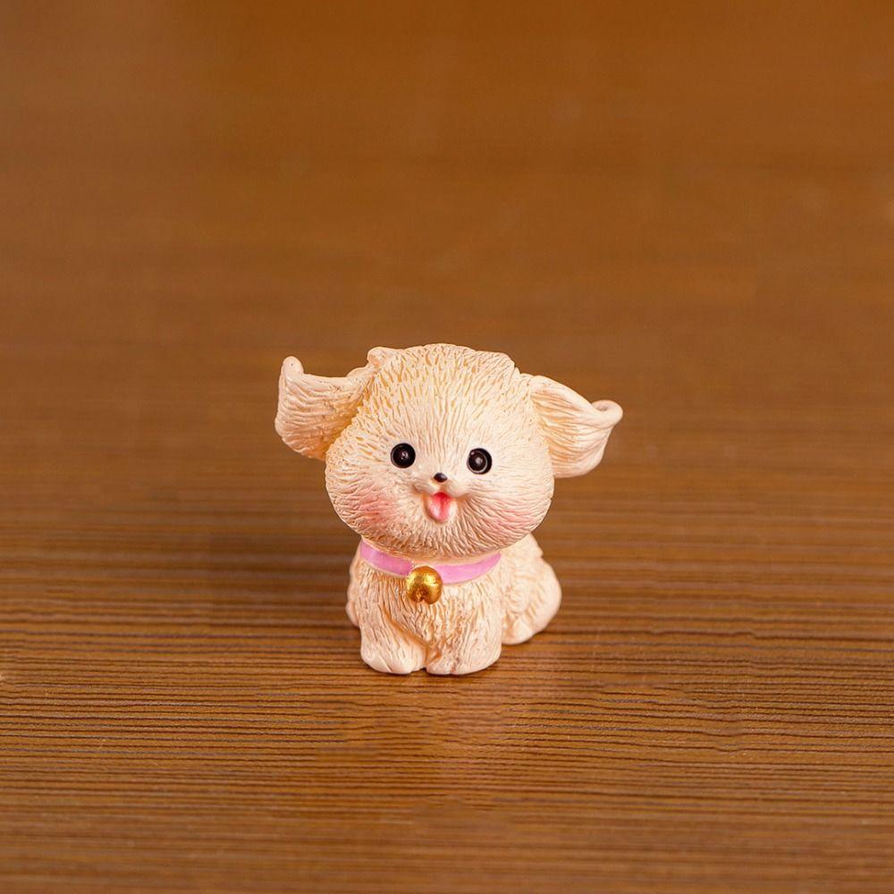 Mini Cute Puppy Statue Cartoon Cartoon Dog Gift Miniature Dog Figurine