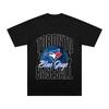 Футболка Fanatics Blue Jays Подарок фанату Blue Jays Футболка Унисекс С коротким рукавом Летняя Хлопок Дышащая Спортивная Одежда
