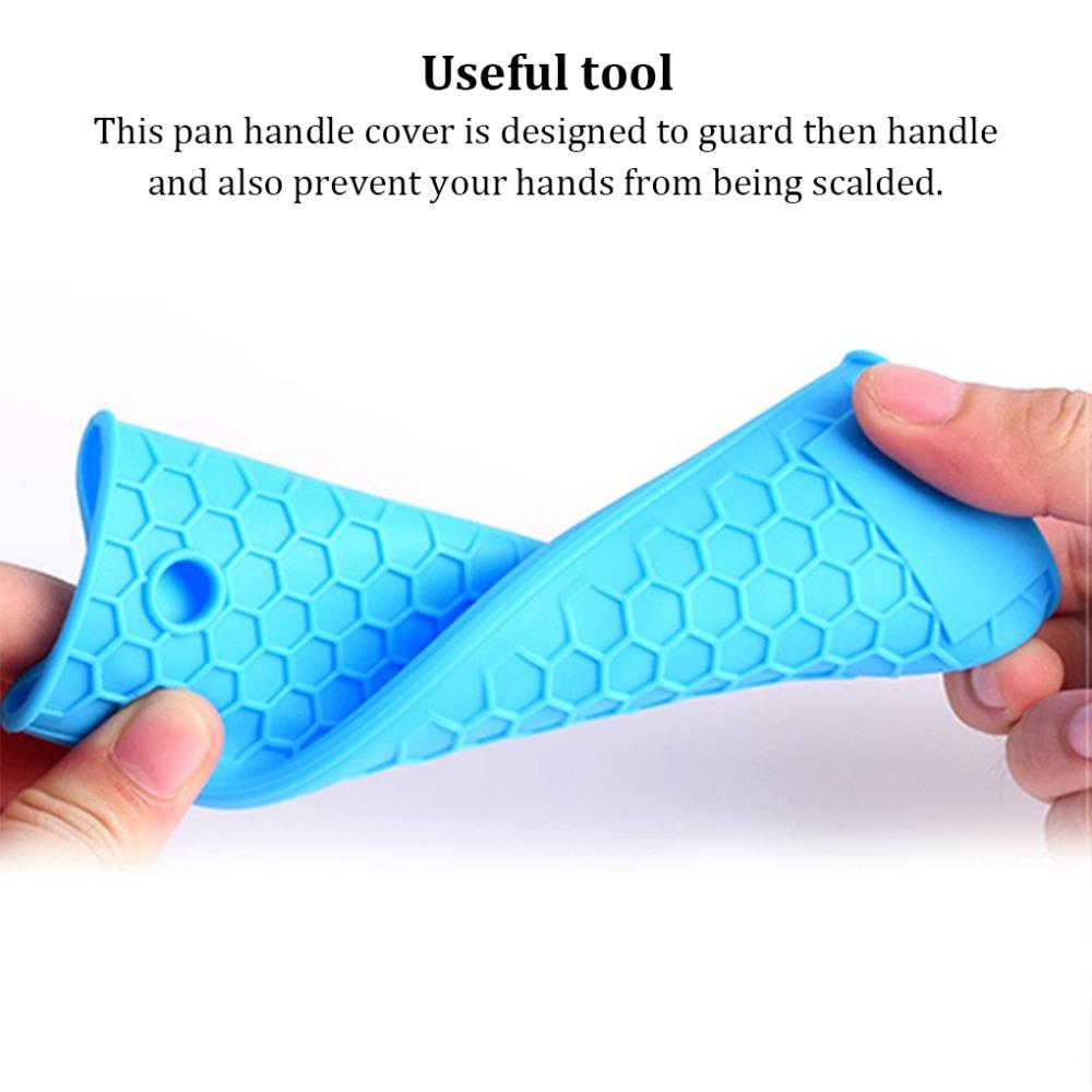 Kitchen Tool Saucepan Holder Sleeve Cookware Parts Pot Handle Cover Silicone Pot Pan Handle Sleeve