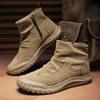 2024 New Men Casual Boots Anti Slip Wear Resistant Retro Suede Men's Ankle Boots Lightweight Outdoor Jogging Platform Man Boots