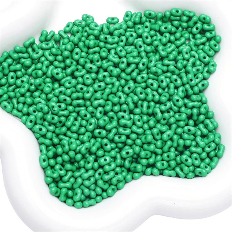 Бусины для браслетов ручной работы Акриловые однотонные бусины в форме арахиса Бусины для ожерелья Полуфабрикаты для нитей Украшения ручной работы своими руками Аксессуары Материалы для аксессуаров