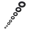 550Pcs Black Flat Washer Assortment Kit Sealing Washers for Screw Bolt  Electrical Connection