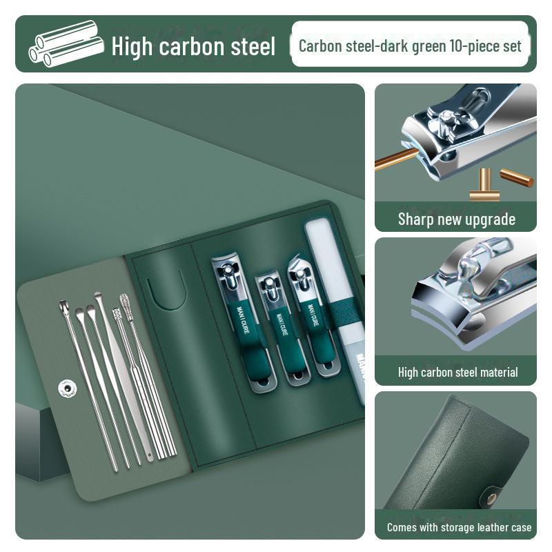 Набор кусачек для ногтей с градиентным цветом: Четырехсекционный вращающийся мешок с большими и малыми косыми клипсаторами