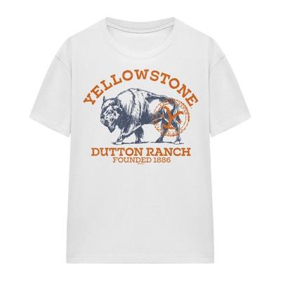 Футболка унисекс для взрослых Yellowstone Dutton Ranch Buffalo