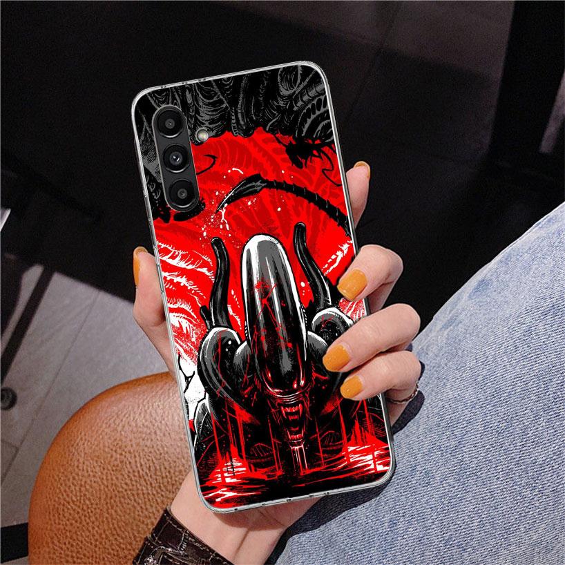 Cool A-Alien X-Xenomorph Phnoe Case for Samsung Galaxy A17 A37 A57 A16 A26 A36 A56 A15 A14 A13 A55 A54 A53 A35 A34 A33 A25 A24 A