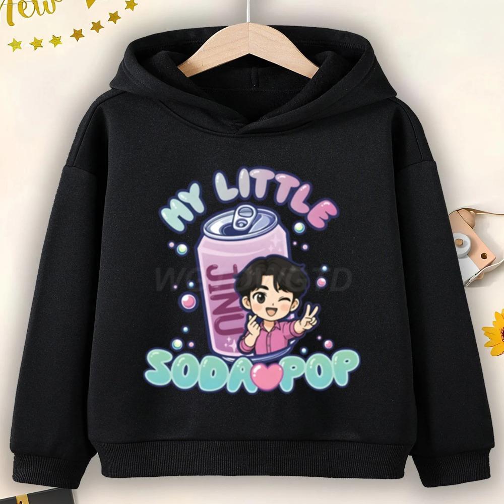 KPop Demon Hunters Soda Pop Graphic Hoodie 2025 Movie Fashion Casual Sweatshirt Girls Boys Harajuku Pullover Tops Kids Clothes