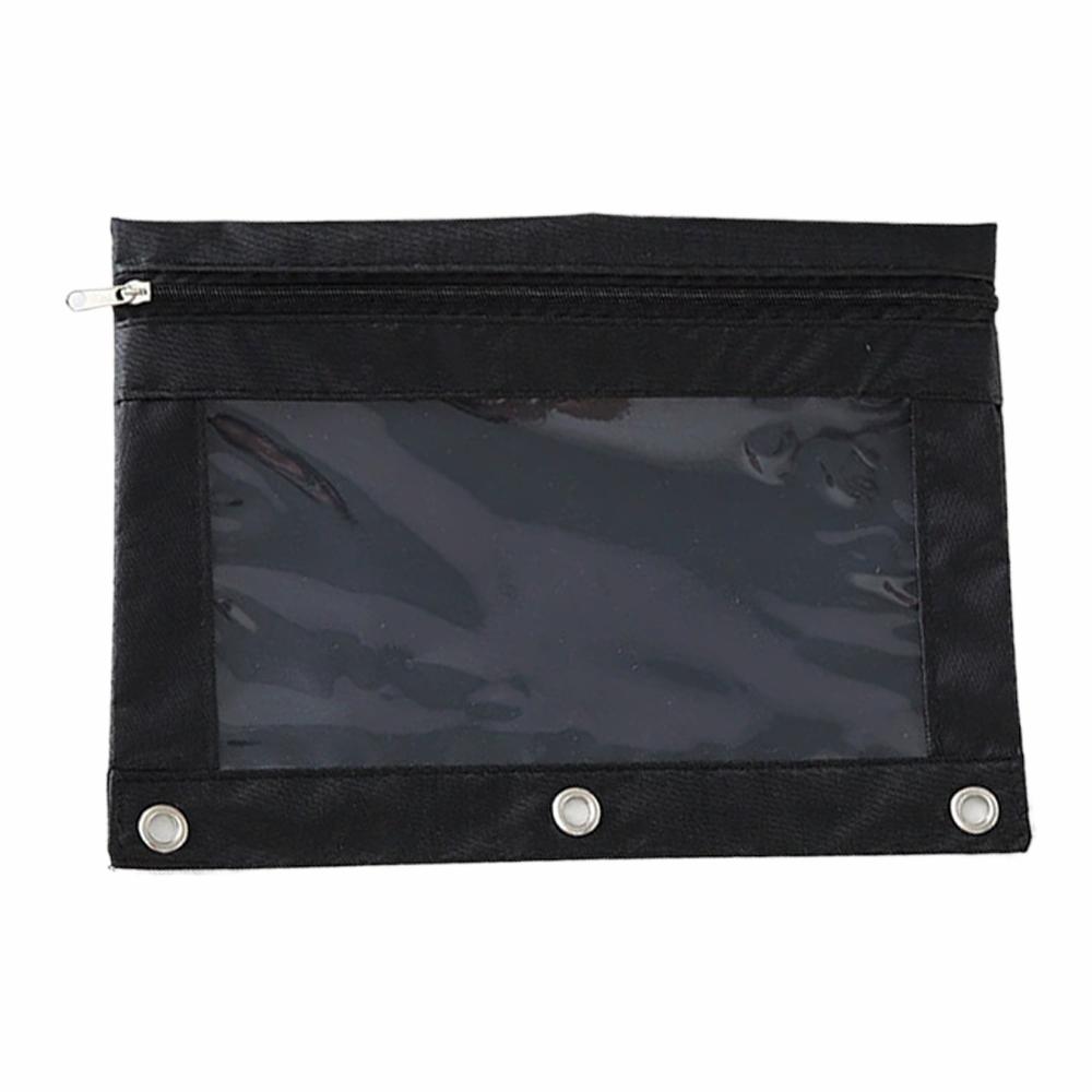 Transparent Oxford Cloth Loose Leaf Budget Binder Pockets Documents Holder File Organizer Zipper Binder Pouches For Notebook