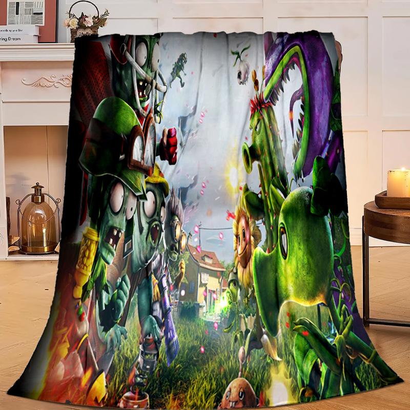 1PC Zombie Party Flannel Blanket Gift, Suitable for Both Men And Women, Soft Ideal for Beds And Sofa, Birthday Or Christmas Gift
