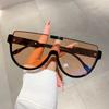 Vintage Semi-round Sun Glasses Women Fashion Monoblock Outdoor Goggle Shades Ins Trending New Design Sunglasses