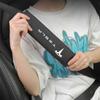 CREKH1 Car Seat Belt Shoulder Cover For Tesla Model S X Y Juniper 3 Highland Cybertruck Safety Belt Protective Cover Car Accessories