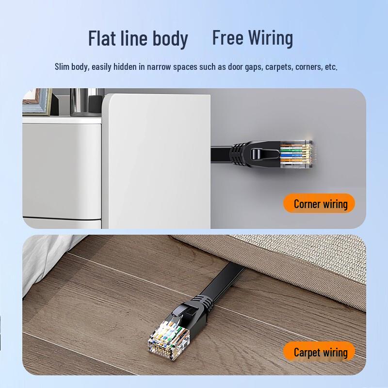 BIAZE CAT6 Gigabit Flat Ethernet Cable