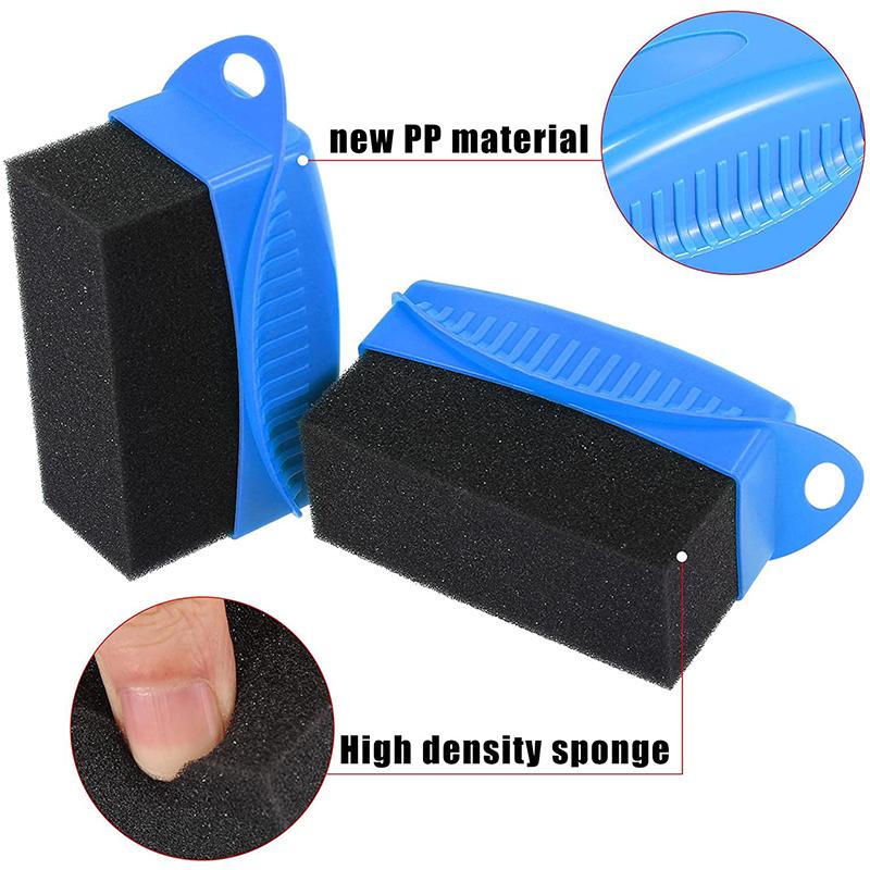 Car Wheel Detailing Polishing Waxing Sponge Brush with Cover Wheel Hub Tire Contour Washing Cleaning Brush Car Wash Accessories