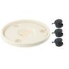 Flowerpot Base Roller Plate Sturdy Support with Degree Rotating Wheels