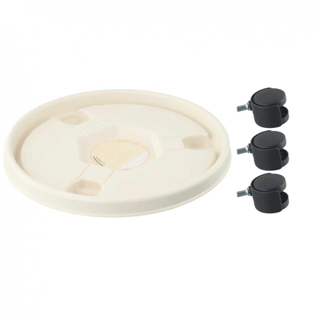 Flowerpot Base Roller Plate Sturdy Support with Degree Rotating Wheels