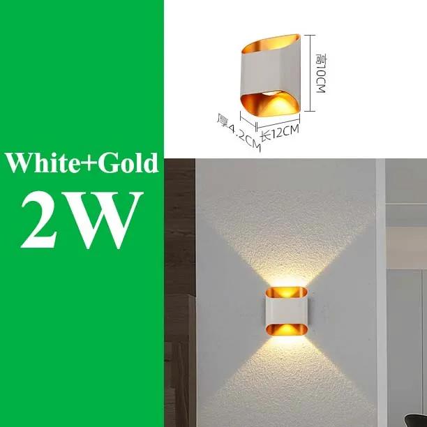 Светодиодный настенный светильник Бра для жилого помещения Наружное освещение Внутренний настенный светильник Балкон Терраса Внешний двор и сад Декор