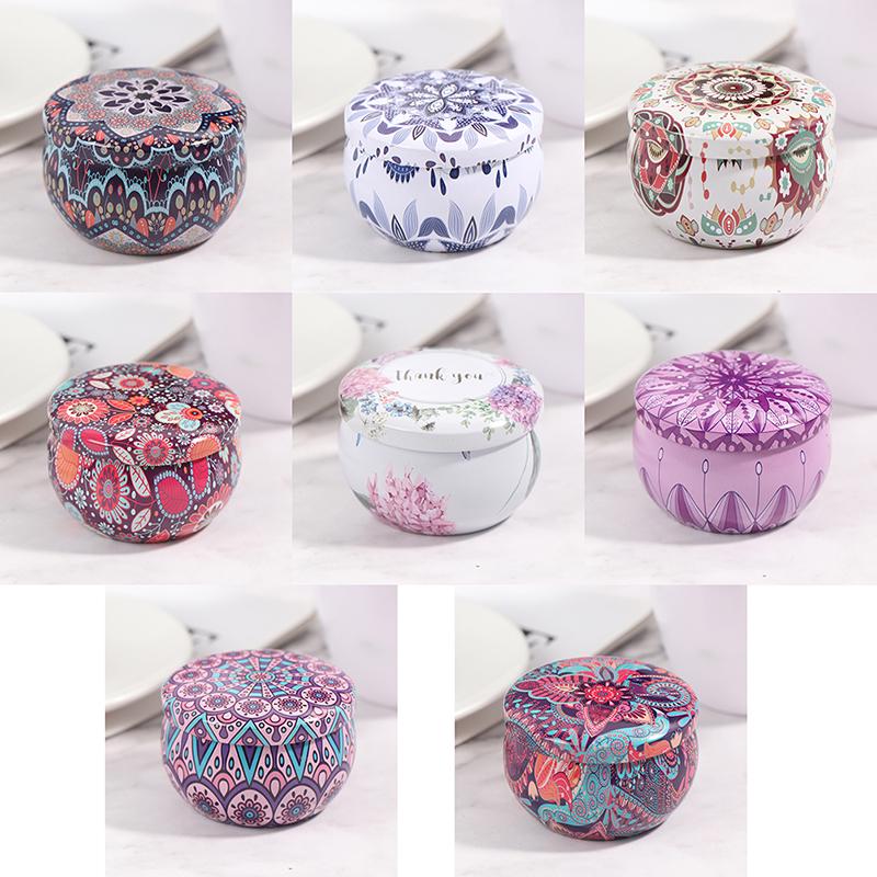 Индивидуальная коробка для конфет на 2,2 унции, коробка для печенья в форме барабана, поставка для вечеринок, жестяная коробка для чайного горшка