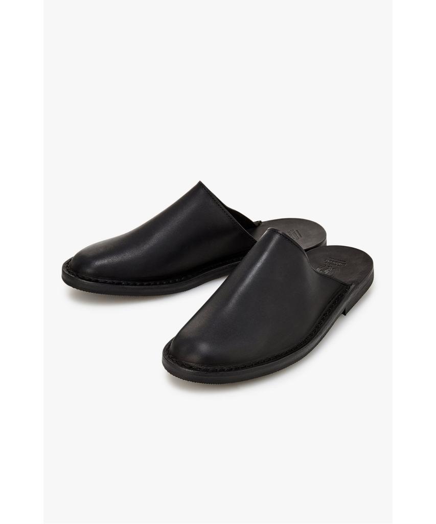 Man On The Boon [La Botte Gardiane] Leather Slippers_Black 4716118302