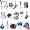 925 Sterling Silver Berloque Family Travel Dream Coffee Cup Shoes Charm Fit Bracelet DIY