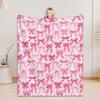Bow Blanket For Boys Girls - 4 Sizes And 30 Plus Colors Custom Bow Blanket Gifts for Relatives And Friends