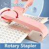 Use 24/6 Staples Stapler 360 Degree Rotary Heavy Duty Stapler Manual Binding Tool  School Office