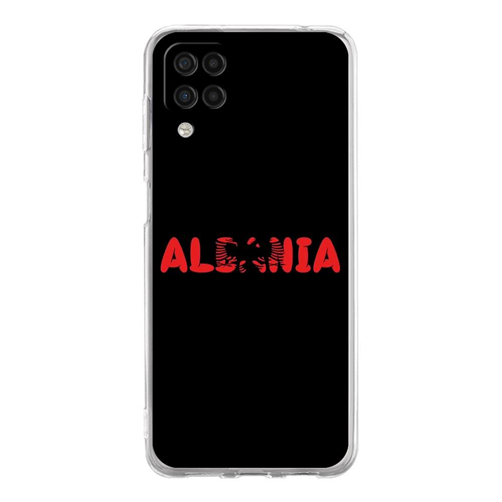 Чехол для телефона Samsung Galaxy A13 A15 A25 A51 A71 A21S A11 A12 A31 A52 A41 A23 A53 A73 A32 5G A03S A05s, прозрачный чехол с флагом Албании