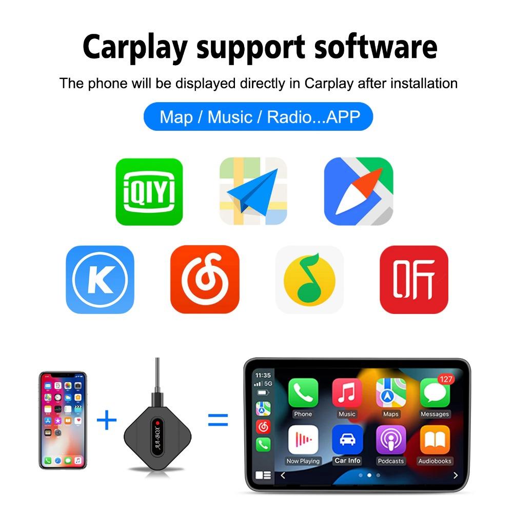 Mini AI Box USB Plug and Play для Carplay AI Box Car OEM Проводное подключение CarPlay к беспроводной сети CarPlay Fast Connect Smart Только для iPhone
