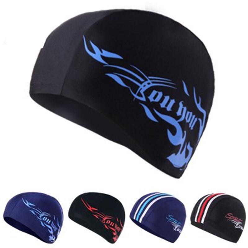 Модная шапочка для купания, шапочки для плавания, водонепроницаемая шапочка из спандекса, защищает уши, длинные волосы