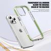 KEYSION Прозрачный противоударный чехол для iPhone 16 Pro Max, цветной противоударный прозрачный силиконовый чехол+чехол для телефона из поликарбоната для iPhone 15 Pro Max